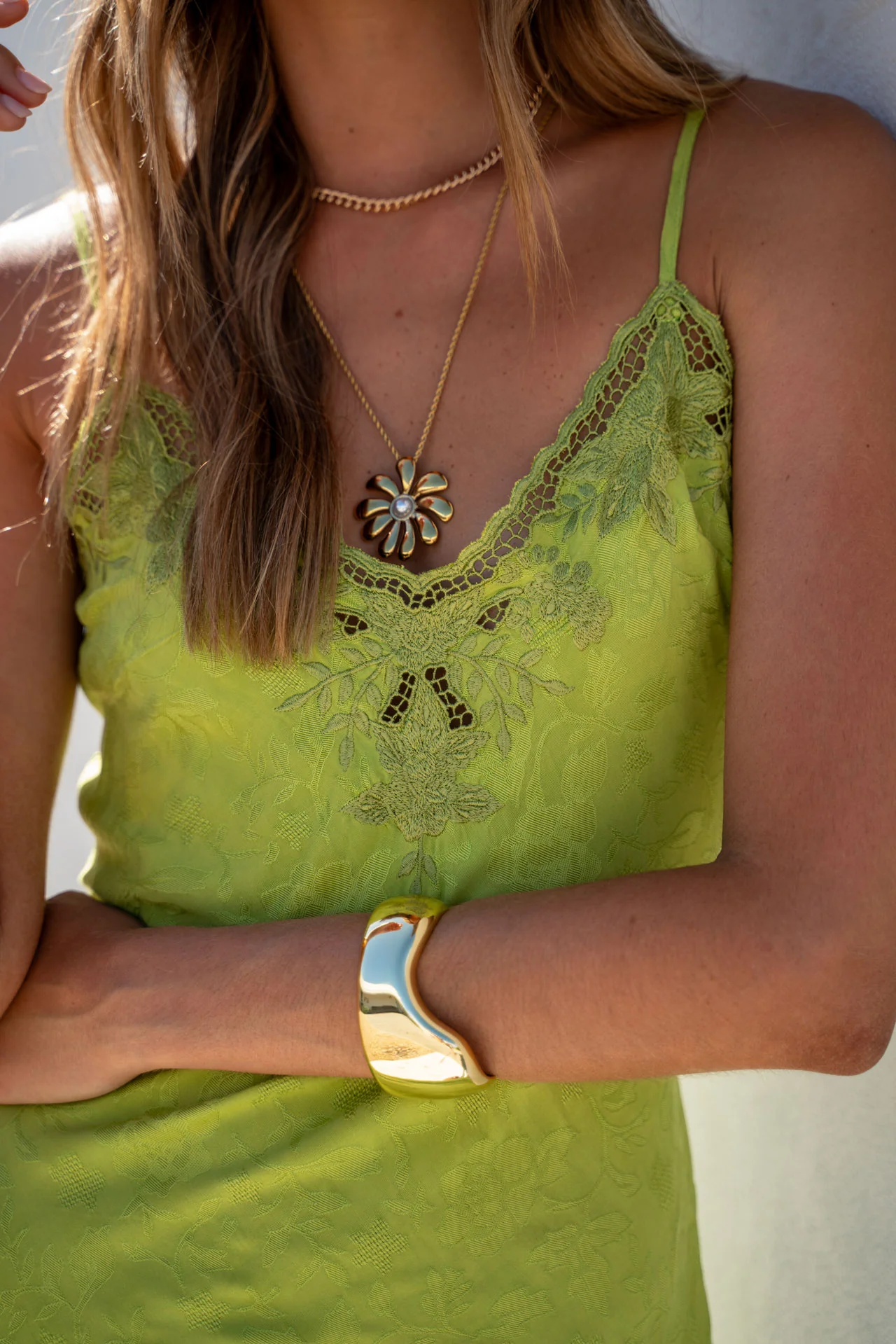Bella Mini Dress - Matcha - Image 3