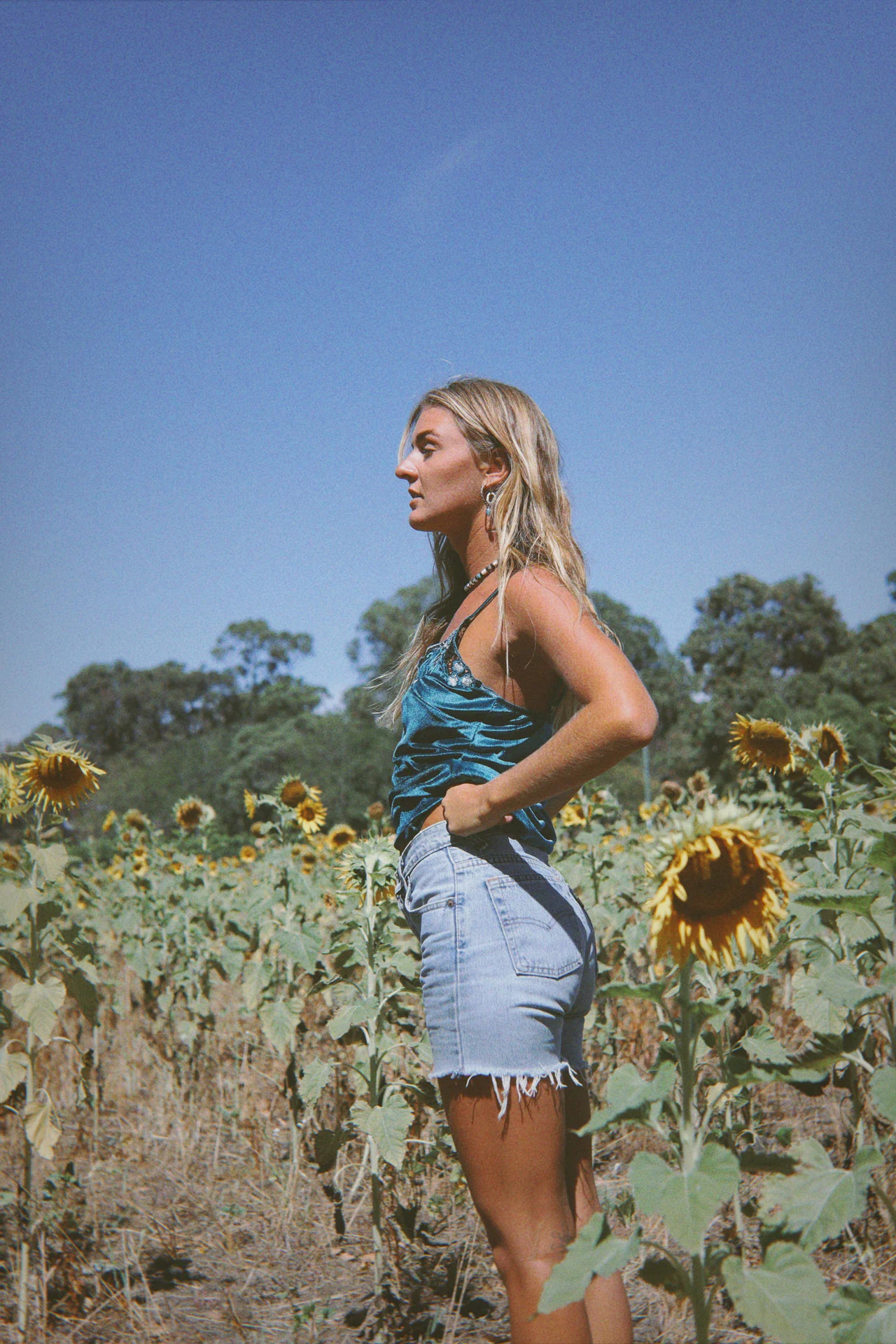 Hendrix Cami -  Teal - Image 3