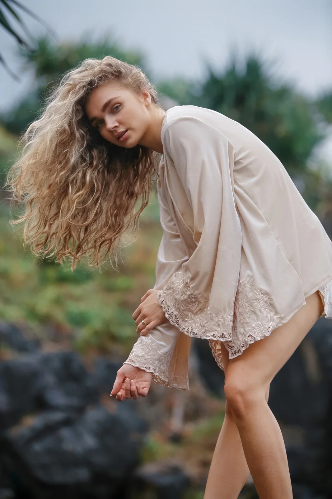 Hendrix Kimono Jacket - Cream - Image 3