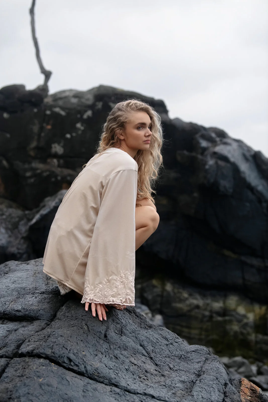 Hendrix Kimono Jacket - Cream - Image 6