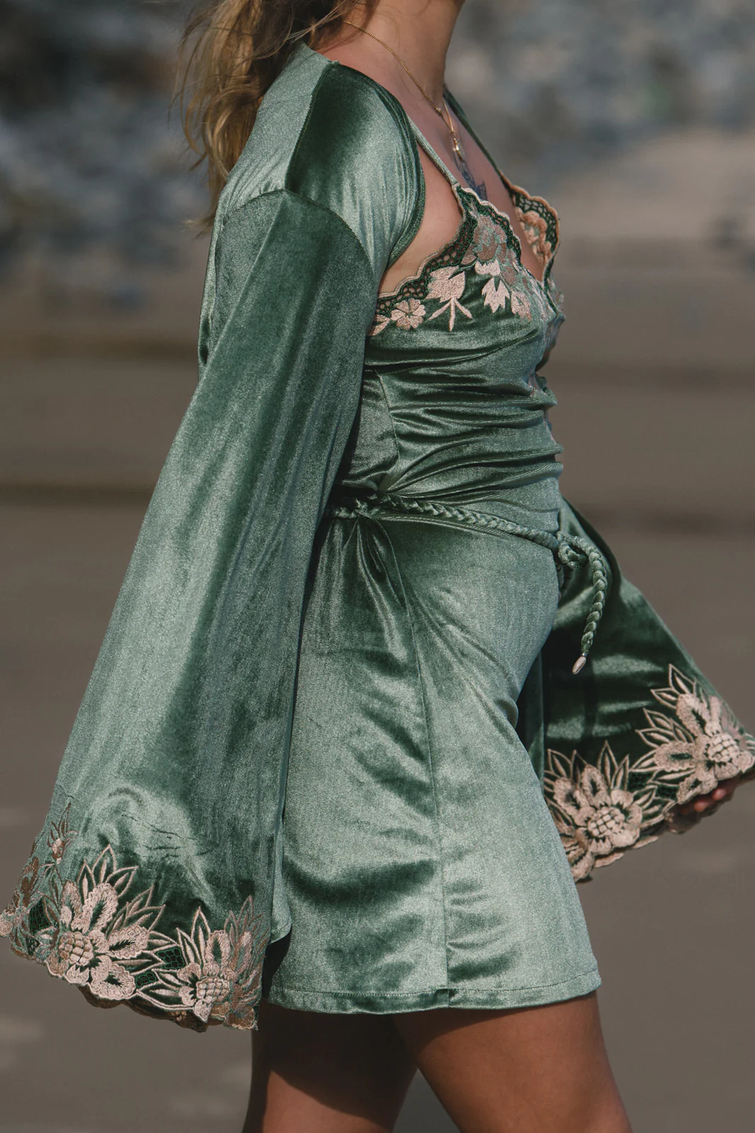 Hendrix Kimono Jacket - Moss - Image 6