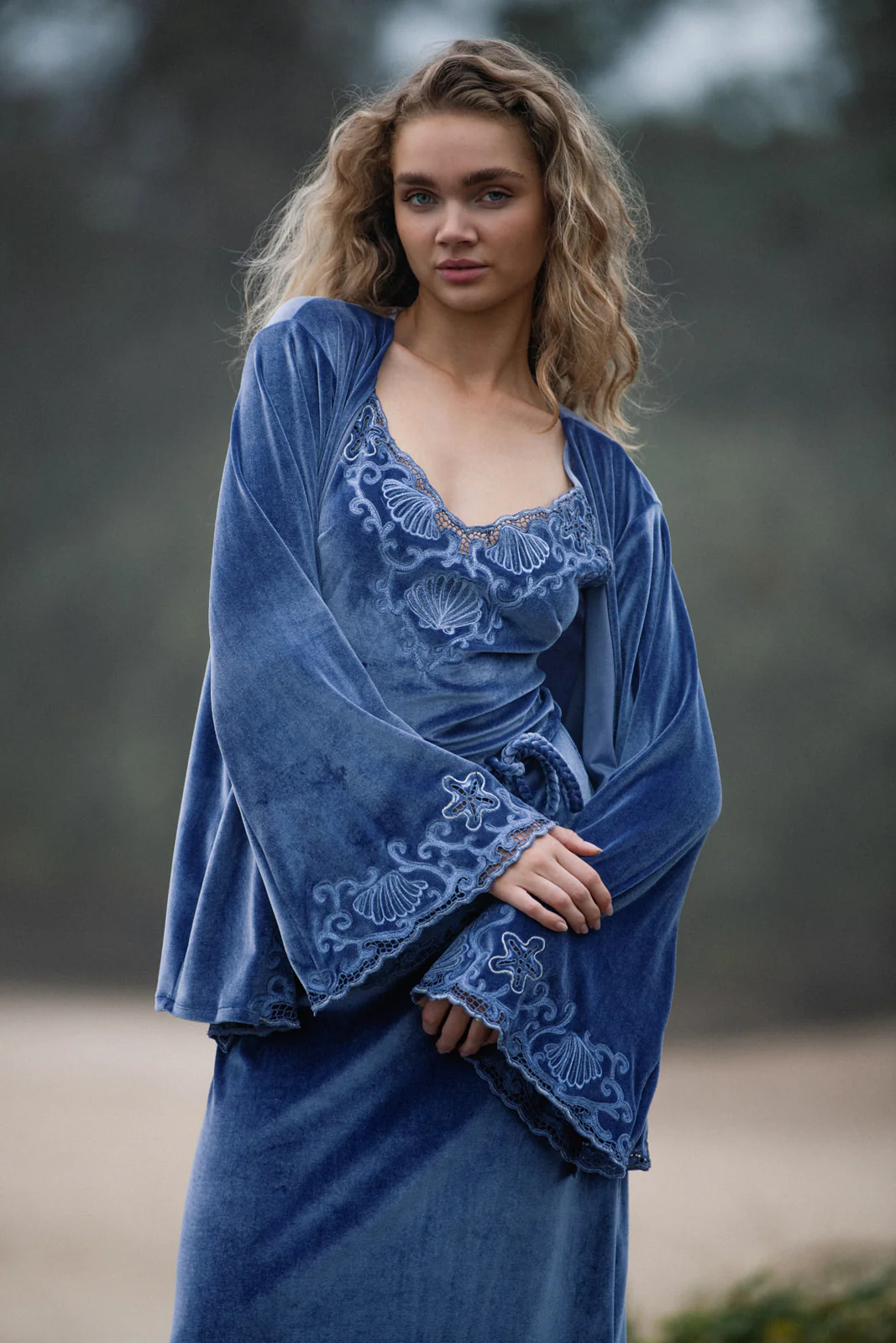 Hendrix Kimono Jacket - Periwinkle - Image 5