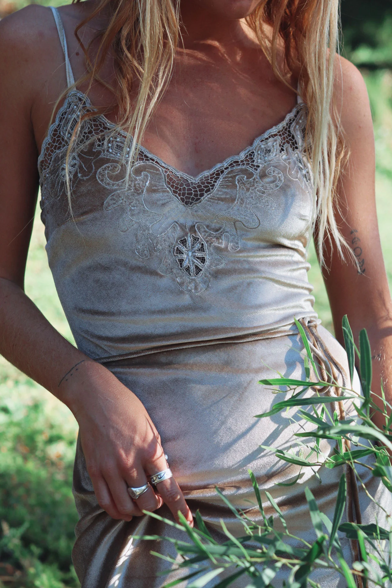Hendrix Midi Dress - Champagne - Image 4
