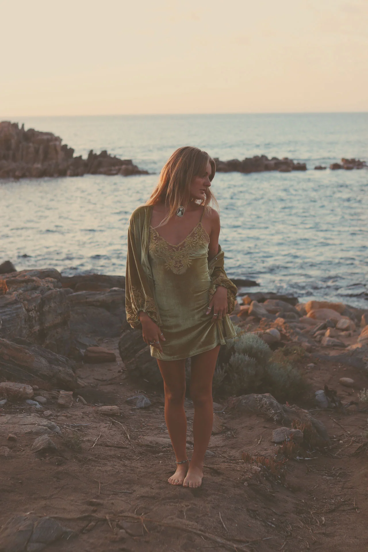 Hendrix Mini Dress - Olive - Image 5