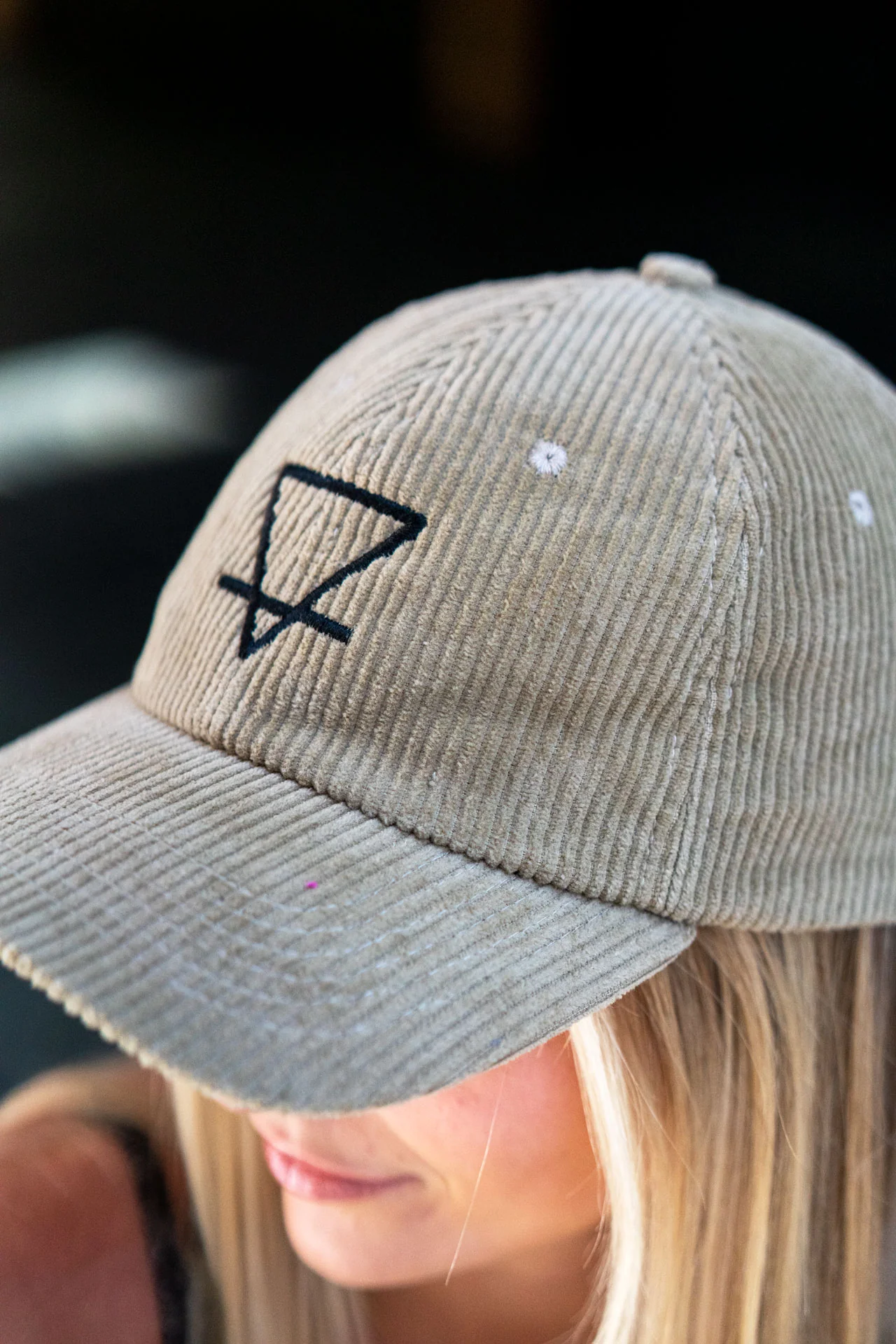 Khaki Cord Cap - Image 3