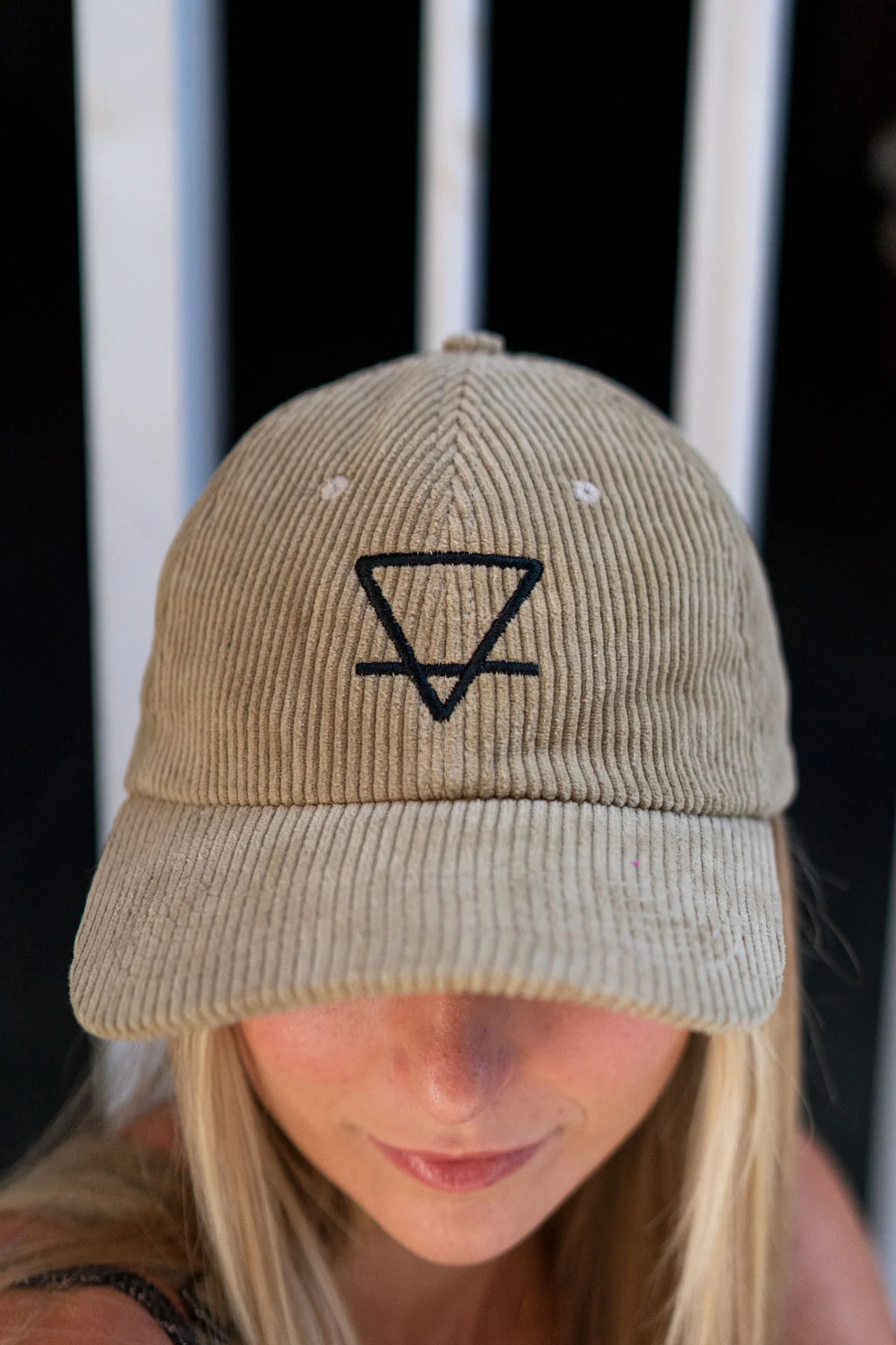 Khaki Cord Cap - Image 4