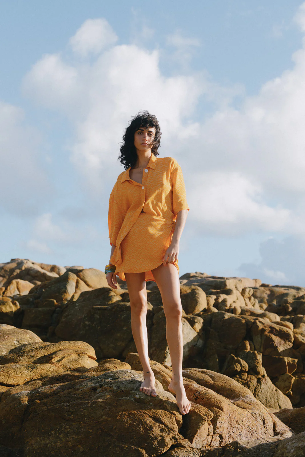 Marigold Wrap Mini Skirt - Image 8
