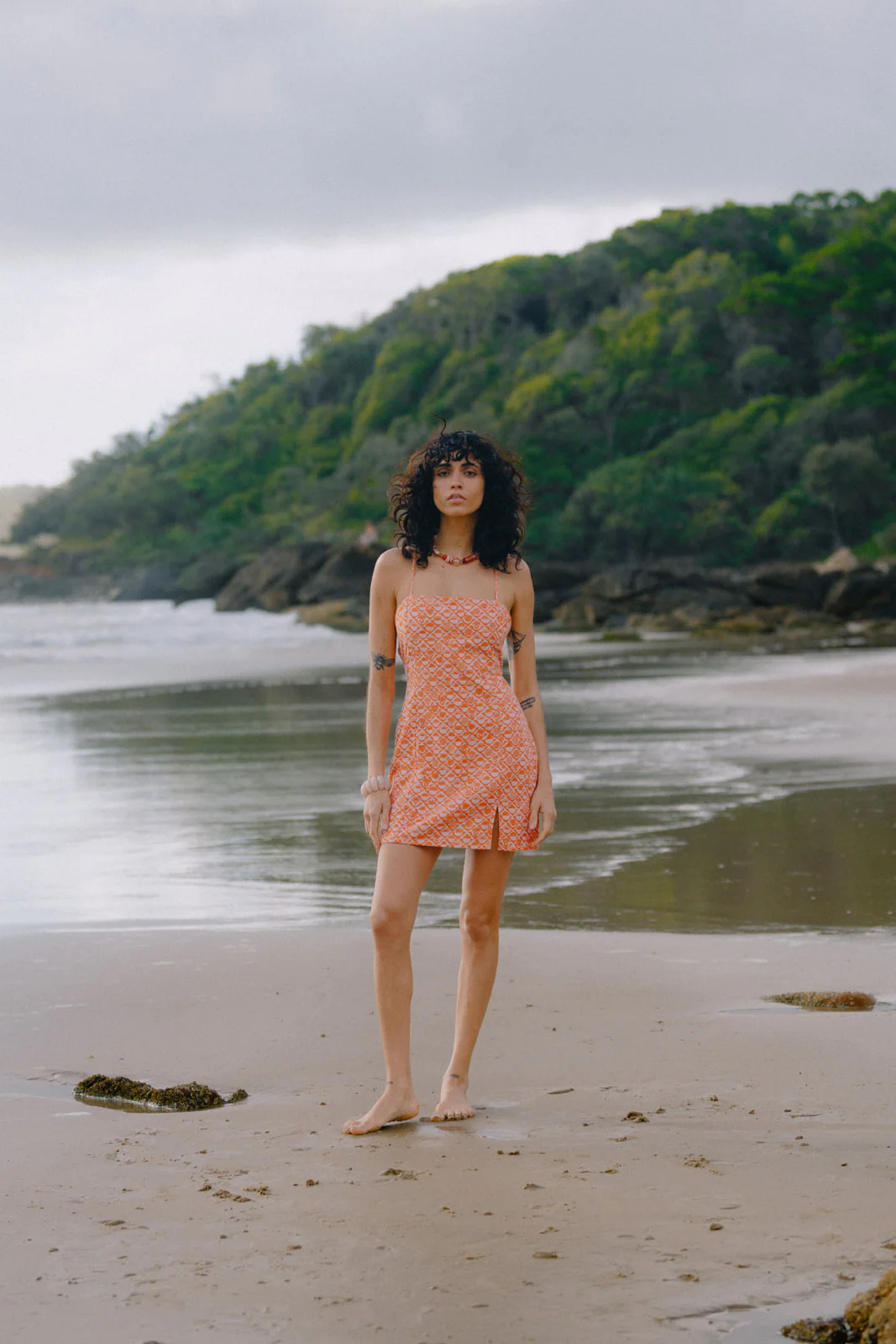 Quinn Mini Dress - Coral - Image 4