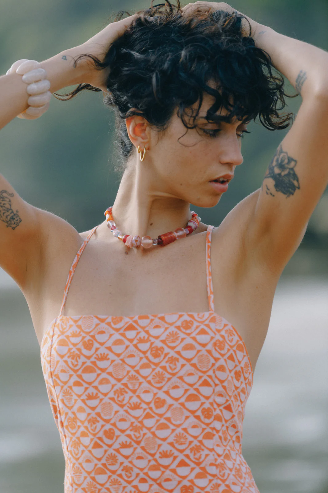 Quinn Mini Dress - Coral - Image 6