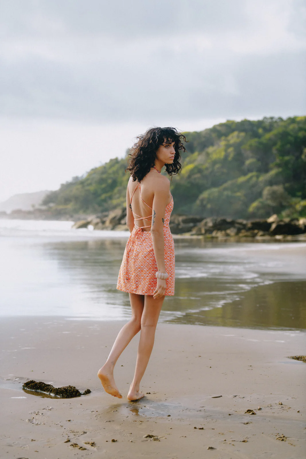 Quinn Mini Dress - Coral - Image 7