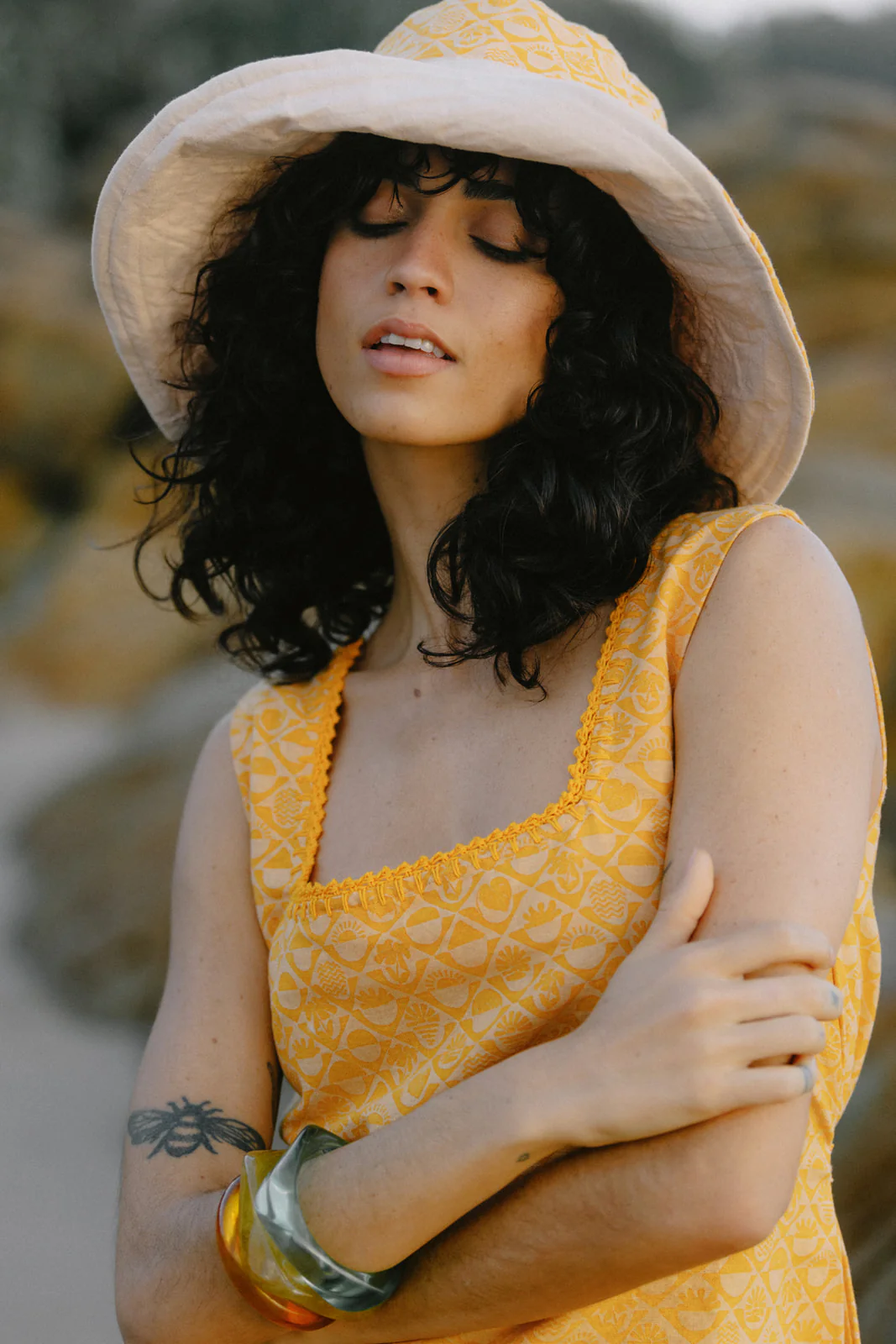 Solara Bucket Hat - Marigold - Image 4