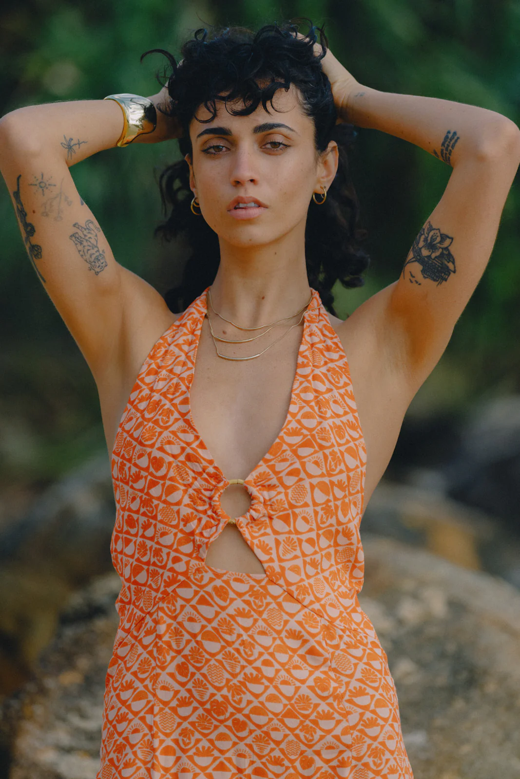 Veda Midi Dress - Coral - Image 7